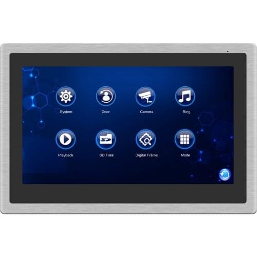 Anchencoky Wired Video Doorbell 10 Inch Video Door Phone with Record Motion Detection Remote unlock Intercom Monitor