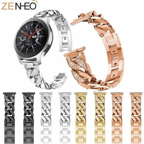 22mm Watch Band Stainless steel Band For Samsung Gear S3 Frontier Watch Strap Replace Bracelet For Samsung Galaxy Watch 46mm