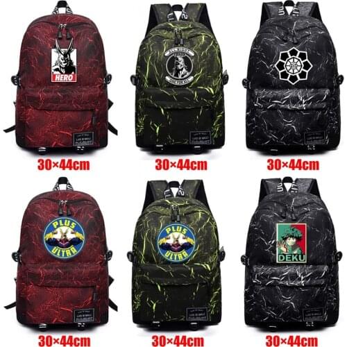 Backpack Anime My Hero Academia Teenager Fabric Schoolbag Unisex High Quality Packsack Mochila Student Casual Travel Laptop Bag