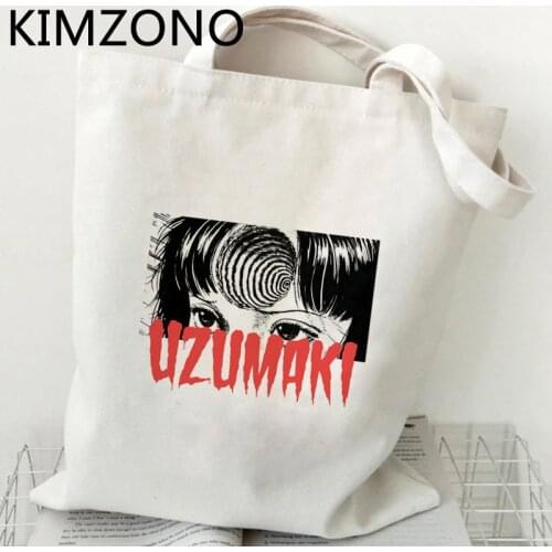 Junji Ito shopping bag eco shopping handbag bolsa shopper recycle bag bag foldable jute reusable cabas