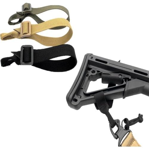Heavy Duty Military Airsoft Tactical ButtStock Sling Adapter Rifle Stock Gun Strap Gun Rope Strapping Belt Hunting Accessories