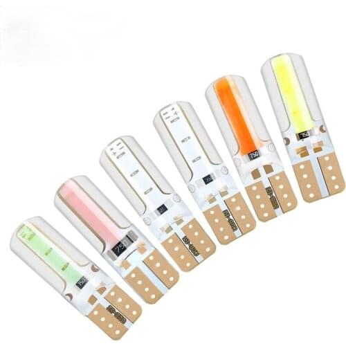 2uds T10 w5w 194 CANbus LED car error free silica gel cob bulb 12V Car Lamp