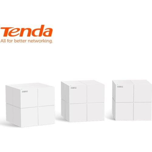 Tenda Nova MW6/MW3 Whole Home Mesh WiFi System, 11AC Dual Band Wireless Router Wi-Fi Repeater, Works with Alexa, Plug and Play