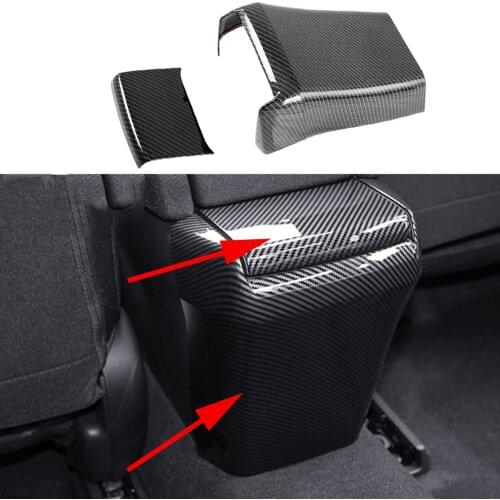 Rear Air Condition Vent Outlet Protector Cover Trim For Honda Civic 2020 2021 Car Auto Interior Accessories Carbon Fiber