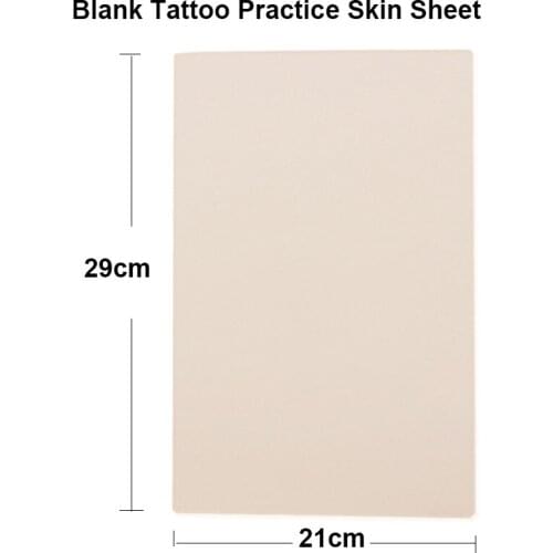 10 pcs 29 x 21cm Blank Tattoo Practice Skin Sheet for Needle Machine Supply Kit Permanent Makeup Eyebrow Training Skin