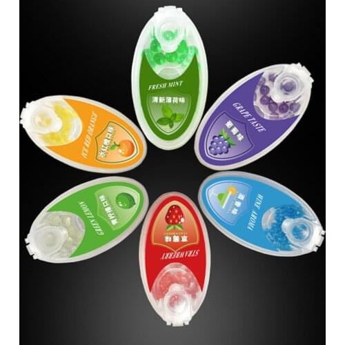 100pcs Mix Fruit Flavor Cigarette ball Mint Beads Pops Menthol Capsule Filter Crush Ball For Smoking Holder Accessories