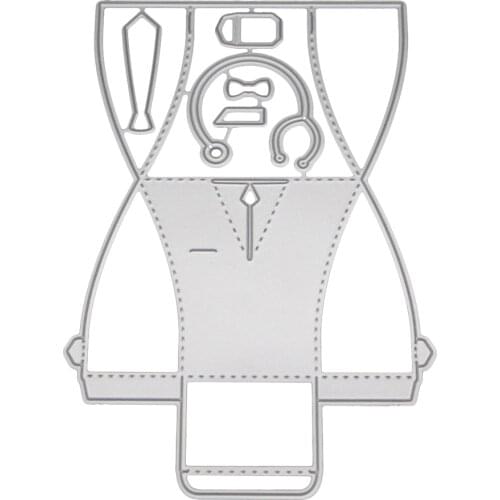 3 Styles Gift Box Metal Cutting Dies Mans Suit Tie Stencil For DIY Scrapbooking Card Making Album Embossing Stamps And Die