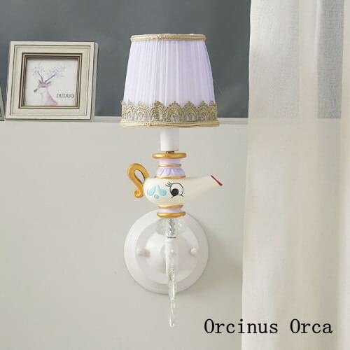 American cartoon color magic lamp wall lamp for boys and girls bedroom childrens room wall lamp creative decorative wall lamp