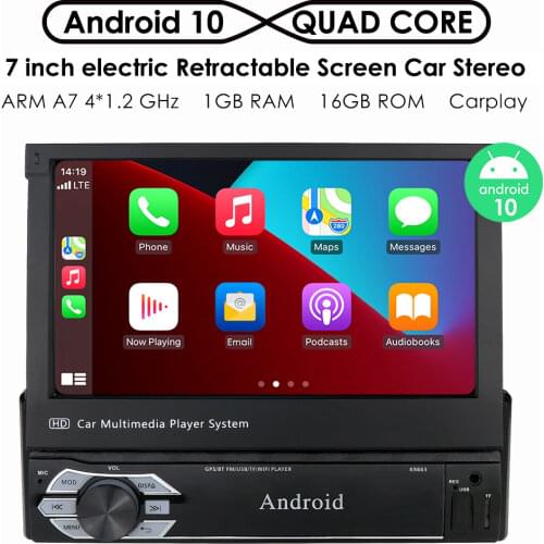 Android Car Radio 2din 7" HD touch screen WiFi Bluetooth GPS Navigator Multimedia audio video player rear view camera DVR Pc Mic