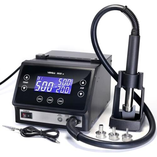 Free shipping YIHUA 993DM 1300W Digital Adjustable Hot Air Gun Lead-free BGA Rework Soldering Station Touch Screen Welding Tool