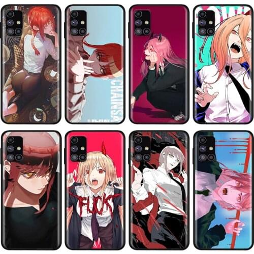 Anime Chainsaw Man girl For Samsung Note 20 10 8 9 M02 M31 S M60S M40 M30 M21 M20 M10S F62 M01 Ultra Pro Plus Phone Case