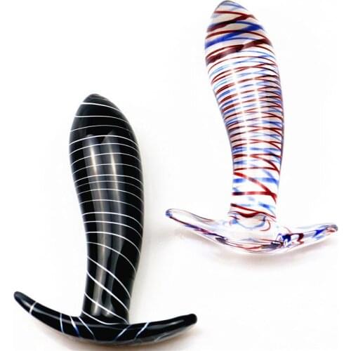 Black And White Stripe Shaped Anal Plug Sex Products Sex Toys Anal Plug Fun Masturbation