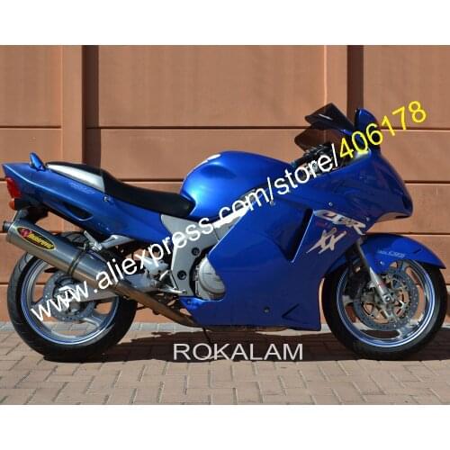 For Honda CBR1100XX 96 97 98 99 00 01 02 03 04 05 06 07 CBR 1100 XX 1996-2007 Blue Fairing Kit (Injection Molding)