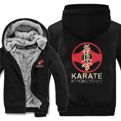 Kyokushin Karate Hoodies Men Cool Coat Thicken Kyokushi Sweatshirt Man Pullover