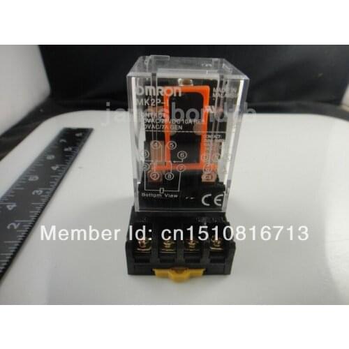 MK2P-I DC 24V Relay 8-Pin 10A 250VAC With PF083A Socket Base
