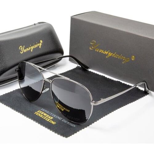 YUNSIYIXING Men Sunglasses Polarized Pilot Glasses Fashion Anti-Reflective Driver Fishing Sun Glasses For Men gafas de sol 6021