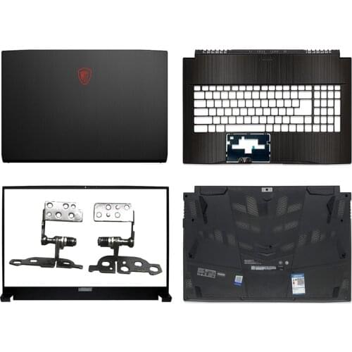 NEW For MSI GF75 MS-17F1 MS-17F5 Series Laptop LCD Back Cover/Front Bezel/Palmrest/Bottom Case/LCD Hinges A/B/C/D Cover Black