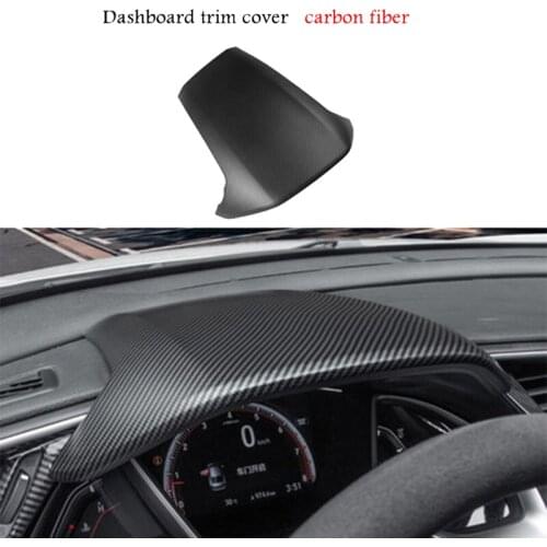 Carbon Fiber Car Dashboard Trim Cover Center Steering Wheel Console Instrument Panel Cover for Honda Civic 10Th