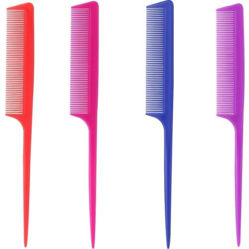 Dye barber perm hair dyeing tail comb broken teeth highlighting comb plastic comb Anti-Static Salon Dyeing Tail Brush