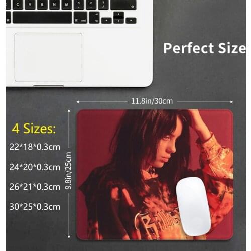 Red Billie Full Color Mouse Pad DIY Print Singer Music Hip Hop Pop Song Top Seller American Single Bast