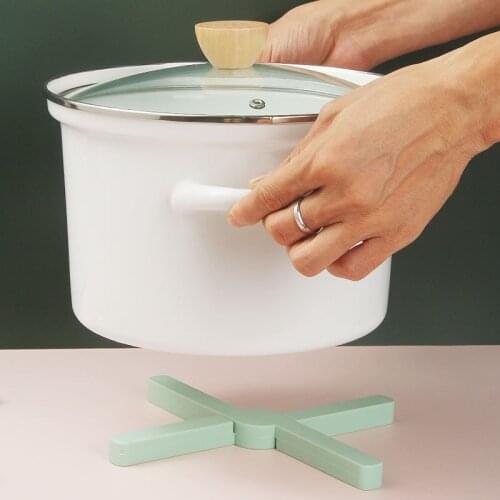 2PC Of Foldable Silicone Heat-Resistant Mats Kitchen Dining Table Pot Mat Dining Table Place Mat Dish Silicone Mat Table Mat