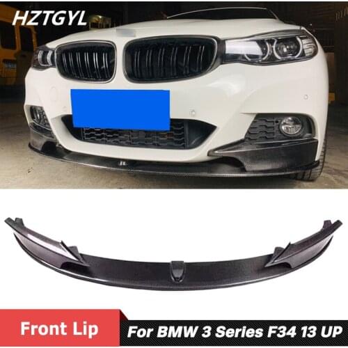 MP Style Carbon Fiber Front Bumper Spoiler Lip For BMW 3 Series F34 GT Car Tuning 2013 Up