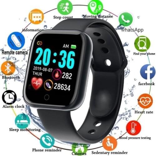 D20 Smart Watch Men Sport Smartwatch Heart Rate Monitor Blood Pressure Tracker Fitness Bracelet For IOS Android Y68 smart watch