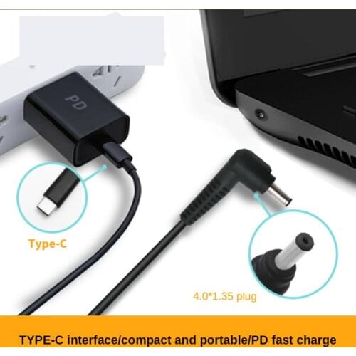 USB Type C PD Charging Cable to 4.0*1.35mm for ASUS Zenbook UX21A UX31A UX32A UX32V Laptop Power Adapter Charger Connector Cord