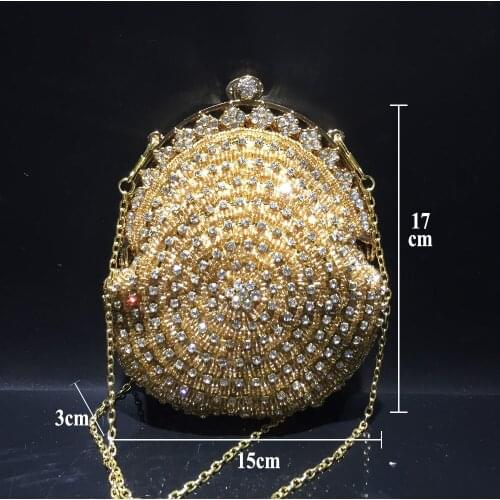 Women Crystal diamond Clutch purse Evening Bags Ladies Cocktail Party Diamond Minaudiere Handbag Wedding Purses wallet crossbody