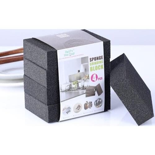 1/4pcs Fine Tool Carborundum Washing Kitchen Cleaner Cleaning Sponge Brush Hot Sale Silicone Carbide Melamine Nano Magic Sponge