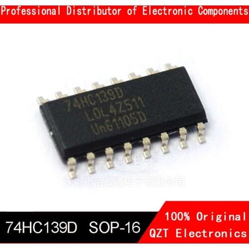 10pcs/lot SN74HC139DR SN74HC139 74HC139D 74HC139 SOP-16 In Stock