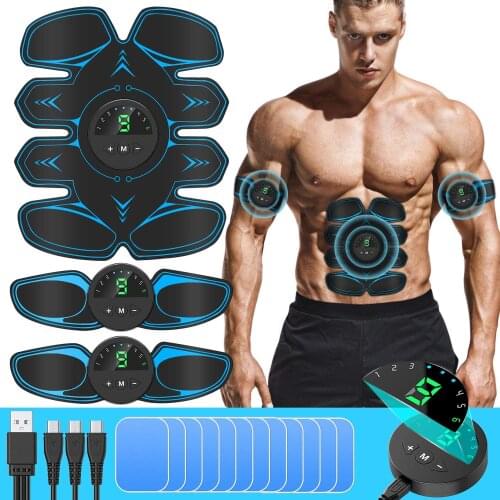 2021 New Electric Muscle Stimulator ems Wireless Buttocks Hip Trainer Abdominal ABS Stimulator Fitness Body Slimming Massager