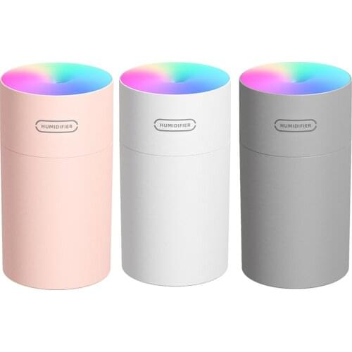 270ml Mini Car Air Humidifier Colorful Light for Home Office Travel Baby