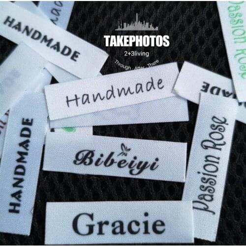 84 Custom logo labels / brand labels, personalized name tags for children,Can be sewed or iron,Custom Clothing Labels,Name Tags
