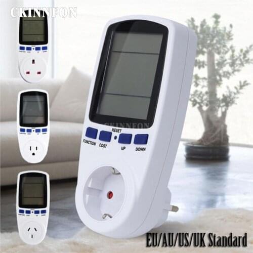 DHL 20 PCS Popular EU AU Digital Voltage Wattmeter Power Analyzer Electronic Power Meter Energy Meter Automatic Power Switch