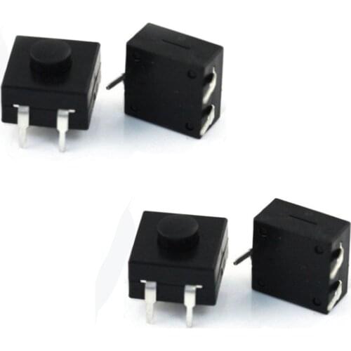 10PCS Double Row Vertical LED flashlight switch 3pins ON-ON-OFF 12*12 ultra-thin 213BS