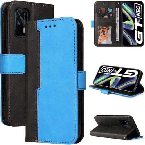 Realme GT Neo 5G Retro Flip Wallet Case for OPPO Realme GT G T Leather Magnetic Card Slot Phone Cover Real Me GT Flash Funda