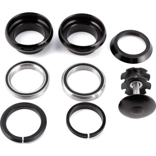 34mm Aluminium Alloy Road Mountain Bike Bicycle Sealed External Bearing Headset risk piezas de bicicleta stem cap Headset