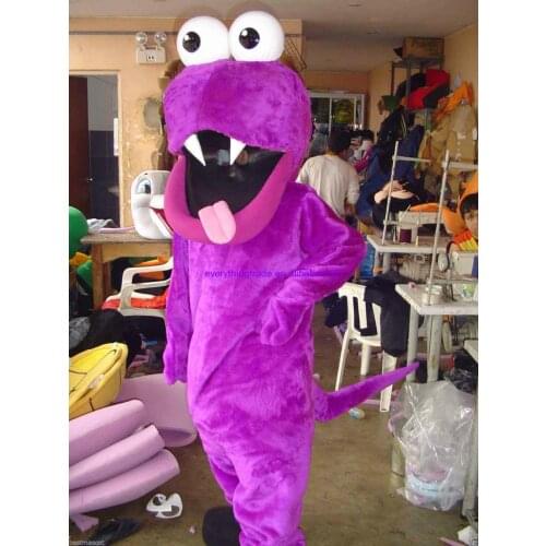Hot sale 2014 Adult lovely halloween purple monster Mascot Costume party costumes