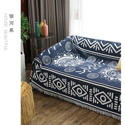 GY4130 Gyrohome Geometric Blanket Sofa Decorative Slipcover Stitching Rug Tapestry Carpet Home&Living