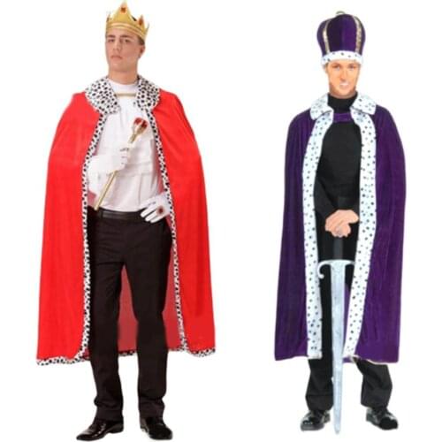 Halloween Robes Party Costume Cosplay Adult King Cape Adult Charming Costume Halloween Festival Party Cosplay Costumes