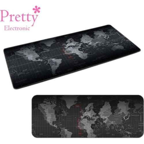 Gaming Mouse Pad Extra Large world map Gamer Mousepad 3mm Thickness Surface Pads Computer Keyboard Desk Mat Anti-slip Rubber