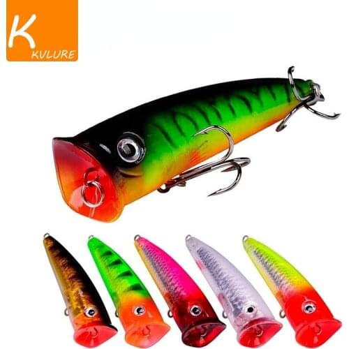 1PC Fishing Lure Floating Fish Spinner Bait 7.5cm/10.5g Popper Lures Isca Artificial Swimbait Carp Fishing Accessories