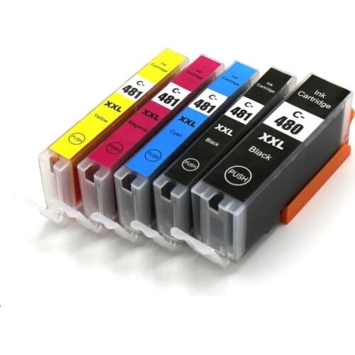 INK WAY PGI-480 BK CLI-481 BK C M Y compatible ink cartridge For canon TR7540/TR8540/TS6140/TS8140/TS9140