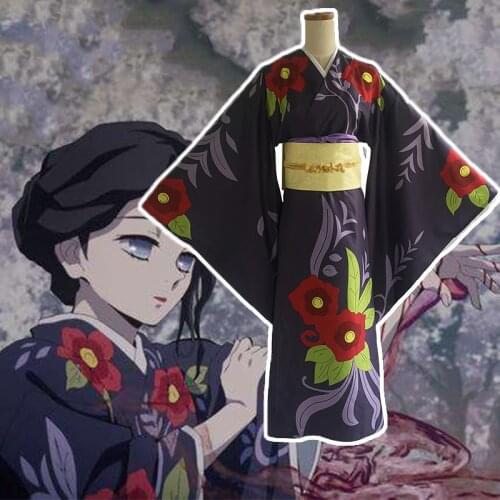 Anime Comic Demon Slayer Kimetsu no Yaiba Cosplay Costumes Tamayo Cosplay Costume Japanese Kimono Uniforms Clothes suits Dresses