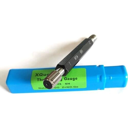 Right hand Metric thread plug gauge gages 6H M9 M9X1.25 M9X1 M9X0.75 M9X0.5 T Z GO NOGO Fine Thread gage tools M9*1 M9*1.25