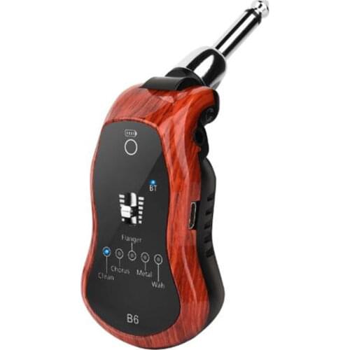 B6 Bluetooth Rechargeable Electric Guitar Earphone Bluetooth receiver Mini Amplifier with 5 Effects for electric guitar