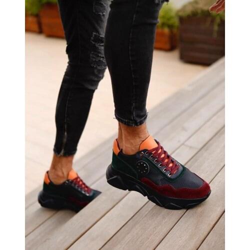 Men Casual Shoes Black Men Red Shoes Lightweight Comfortable Breathable Walking Sneakers Leather Men Shoes Leather Men Sneaker