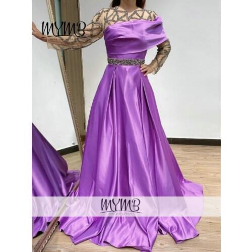 New Arrival Long Sleeve Dress Women Formal Evening Gown Plus Size A Line Luxury Dress Women Designers Party Wear MY41134