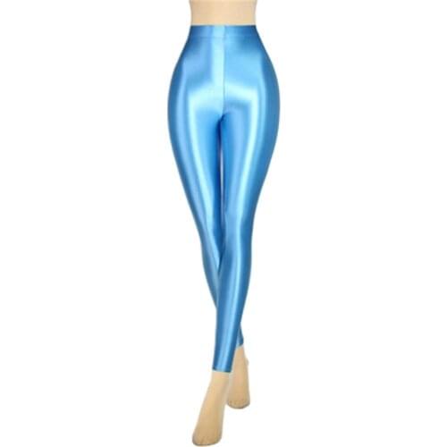 XCKNY new color plus size oily luster pantyhose sexy high waist tight Capris smooth high elastic Leggings